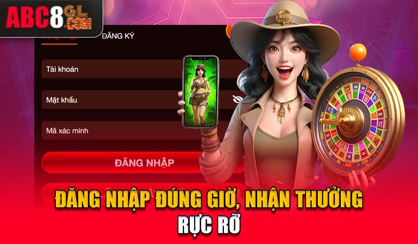 Đăng nhập đúng giờ, nhận thưởng rực rỡ